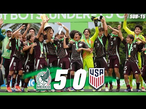 MÉXICO 5-0 ESTADOS UNIDOS | ¡Campeones del Campeonato Sub-15 de la Concacaf!