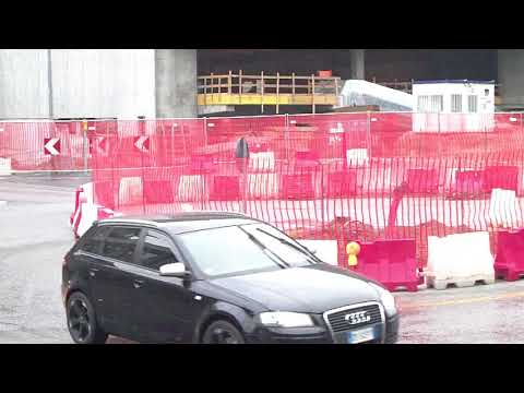 Monte Olimpino: ecco la nuova rotonda davanti all'ex Oec