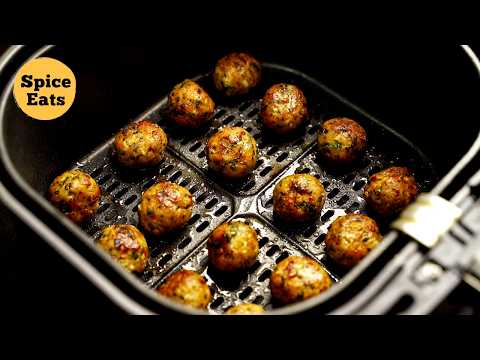 Air Fryer Chicken Meatballs Recipe | Chicken Kofta In Air Fryer | Chicken Meatballs Recipe