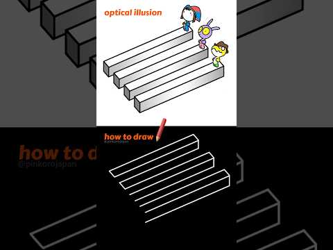 How to draw 3D Optical Illusion🤩3D Trick Art Tutorial Animation by Pomni＆Jax＆Gummigoo #3d #shorts