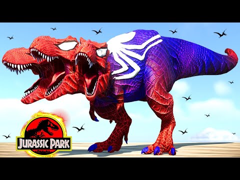 3 Head TRex Spiderman Skin vs Irex n Big Dinosaurs Epic Dinosaurs Battle Jurassic World Evolution