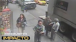 Hombre roba una cubeta en plena calle sin saber que se estaba llevando más de un millón y medio de dolares