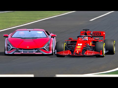 Ferrari F1 2020 vs Lamborghini Sian - Monza