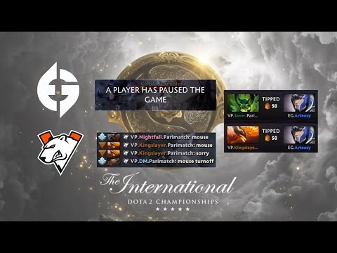 Bad Manners: VP Tips RTZ and Pause Game | VP vs EG | The International 10 Dota 2 Championships