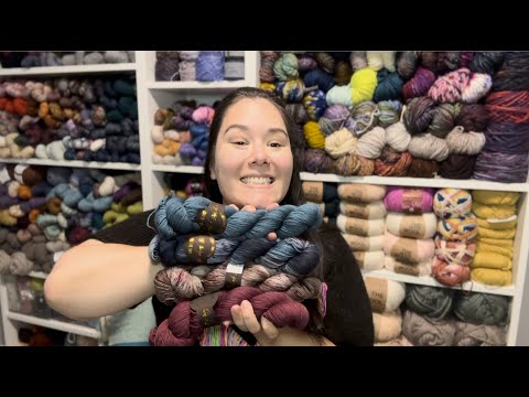 a_knotty_mess Knitting Diary: Episode 3 - Long Dog Yarn's One Collection, Fs, and Yarn Library Tour