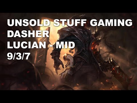 Unsold Stuff Gaming Dasher Mid Lucian vs Kled - KR Master Patch 10.9