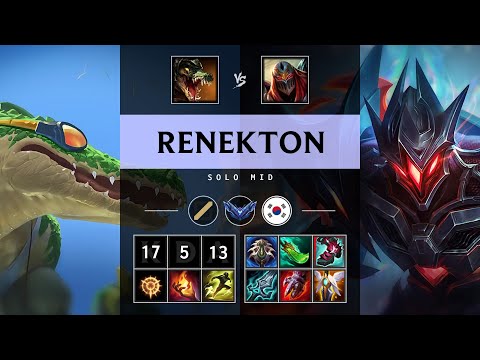 Renekton Mid vs Zed - KR Diamond Patch 25.20