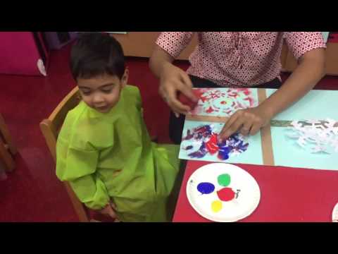 Winter craft - eyad activity at school