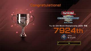 WCS予選お疲れ様でした。ランク行く。　プラチナ1～【遊戯王マスターデュエル/MD(CS)】