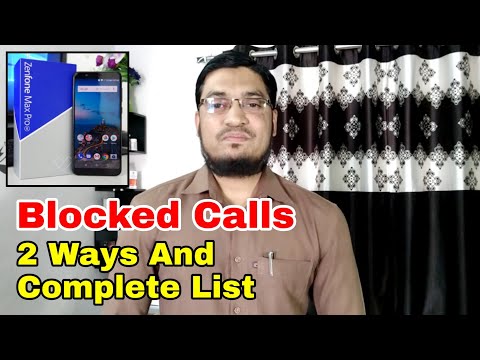 Asus Zenfone Max Pro M1 s Call Block Settings, How to Block And Unblock Calls In Asus ZenFone