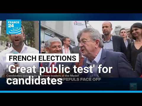 'Great public test': French presidential hopefuls to face off at business summit