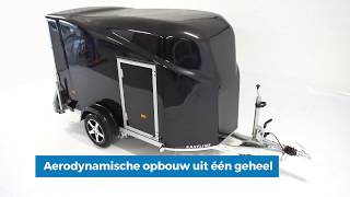 Easyline Gesloten aanhangwagen enkelas 300x151x170cm 1400kg VolPoly video