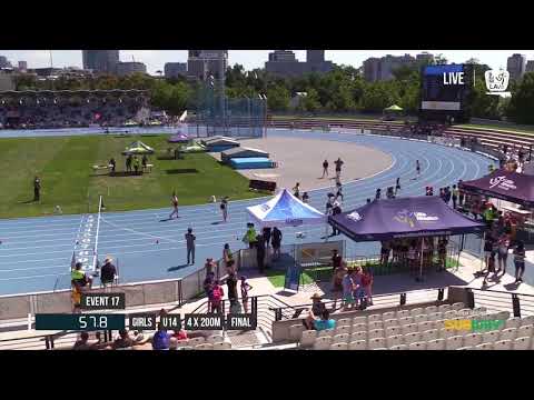 GIRLS U14 4X200M FINAL - 2017 SUBWAY STATE RELAY CHAMPIONSHIPS // LAVicTV