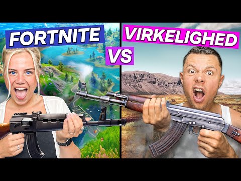 Vi skyder med Fortnite-våben i VIRKELIGHEDEN!