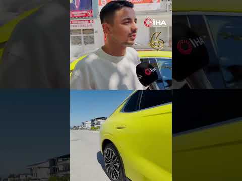 Togg T10F Bursa'da ilk kez ticari taksi oldu! Vatandaşlar fotoğraf için sıraya giriyor. #kanal6haber