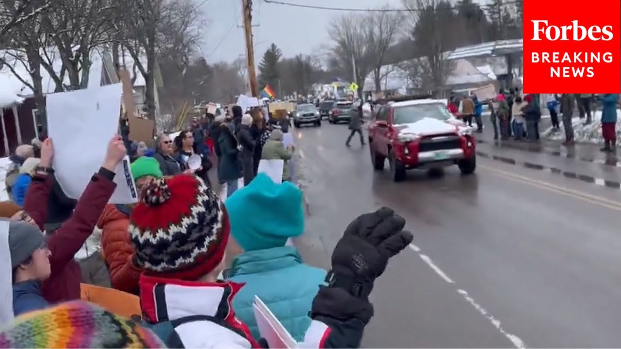 People Protest Near Vermont Ski Resort Where Vice President JD Vance Is Vacationing