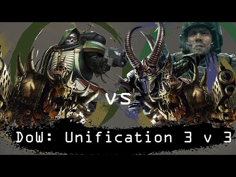 Dawn of War Unification 3 v 3 Dark Angels and Orks vs Imperial Guard, Dark Eldar and Orks