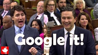 GOOGLE IT! Trudeau gets ANGRY as Poilievre fact-checks him on phony carbon tax rebates