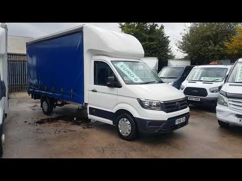 VOLKSWAGEN CRAFTER LWB CURTAINSIDER 140 BHP EURO 6 NEW SHAPE 68 REG 0161 432 3679 SK56PH