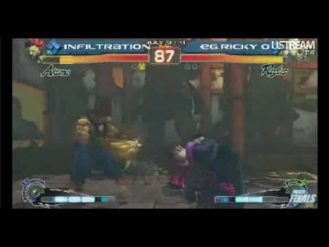 |EVO2010| SSF4 - Infiltration (Akuma) vs. Ricky Ortiz (Rufus) - Finals