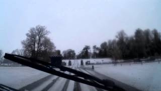 Winter Drive In Snow To Scone Palace By Perth Perthshire Scotland