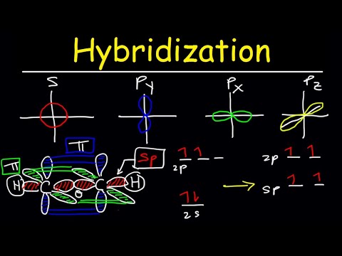 Hybridization of Atomic Orbitals - Sigma & Pi Bonds - Sp Sp2 Sp3