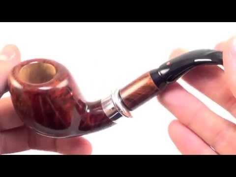 New! Unsmoked! Ser Jacopo Nanta Coral Dot Era 1/2 Bent W/ Silver Band Smoking Pipe From PIPELIST.COM