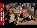 Bodyslam Brawl Drunk Couple Goes BERSERK On Cali Restaurant Staff