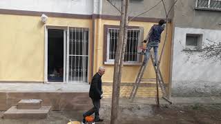 Küçük dokunuşlar.! Boya, söve, sütün, kat silmesi, tuğla taş deseni, #erfamantol