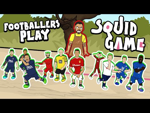 ☠️Footballers Play SQUID GAME!☠️ (Feat 33 Footballers! Frontmen 3.6 Red Light Green Light)