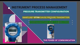 How to Upper Sensor Trim For ST700 Gauge Pressure Transmitters #Honeywell_ST700