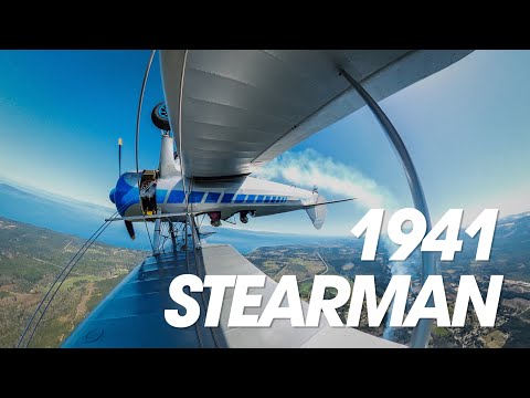 1941 Boeing Stearman Aerobatics