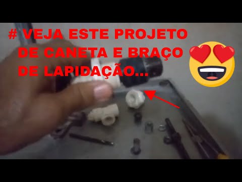 Projeto  caneta lapidação com braço manipulador.