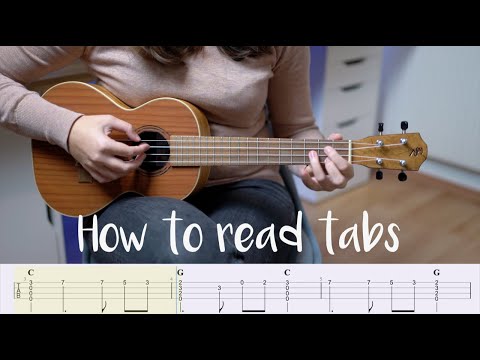 How to read tabs for FINGERSTYLE UKULELE (with examples/ sample song)