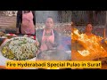 Fire Hyderabadi Special Pulao In Surat Gujarati Lady Selling Home Style Food
