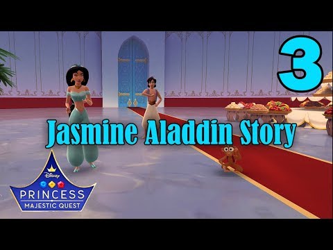 Disney Princess Majestic Quest Walkthrough Gameplay - Alladin Jasmin Story - Part 3