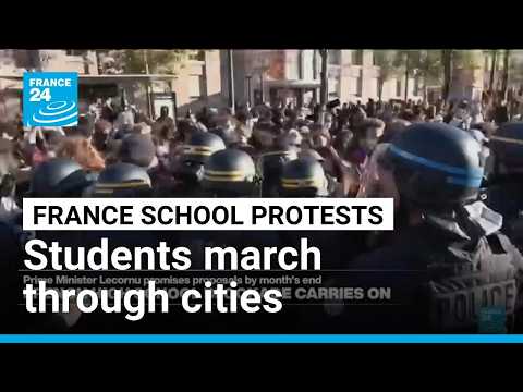French teens keep up school blockades despite prime minister's pledge to act