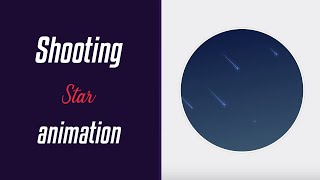 Shooting Stars Animation | HTML & CSS | Winter Series