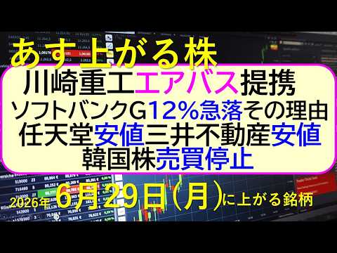 川崎重工とエアバス提携、ソフトバンク急落