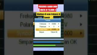 Frekuensi baru di telkom 4 parabola jaring #telkom4 #tv #shorts