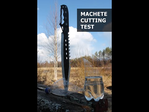 Machete Cutting Test - Part 2 #shorts