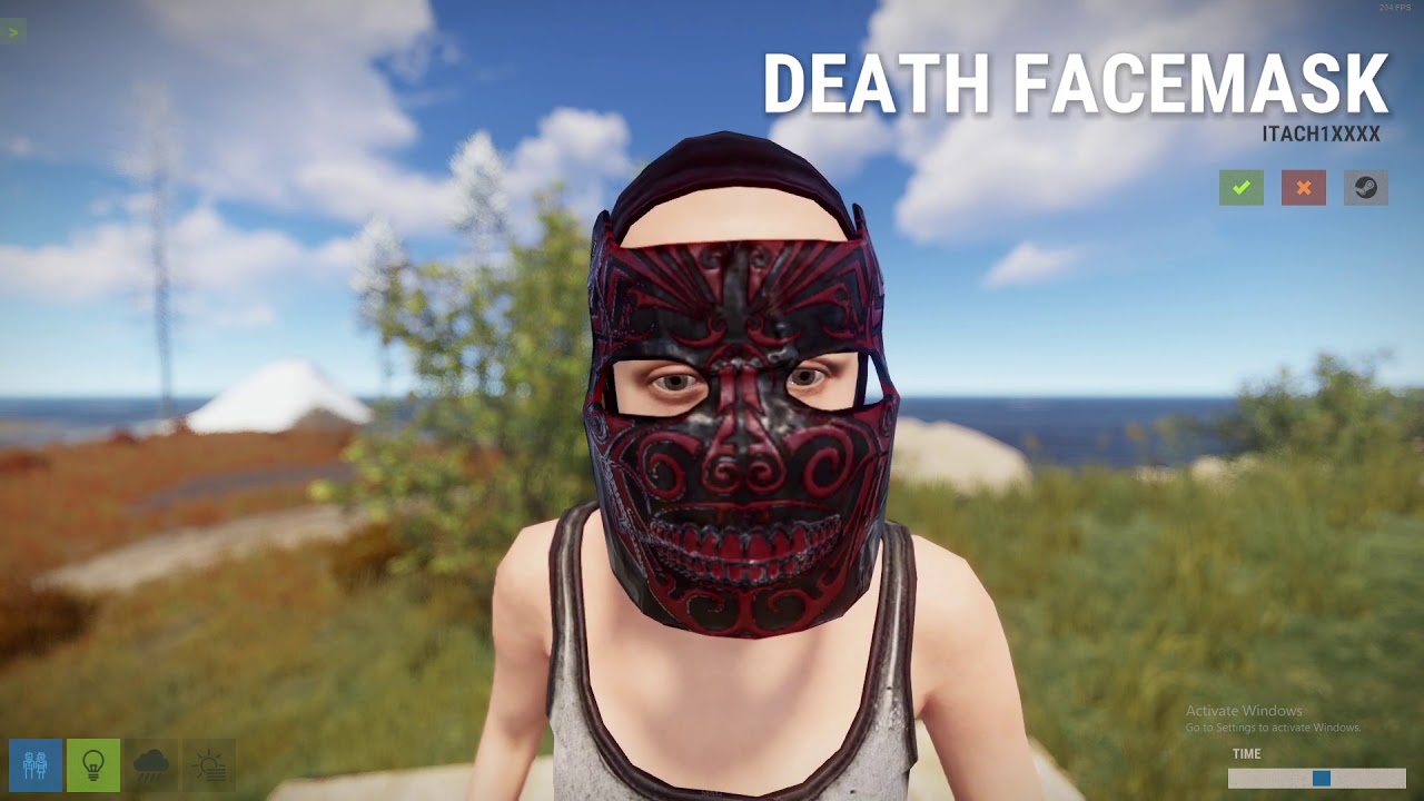 Rust Death Facemask - Metal Facemask Skin (No Glow)