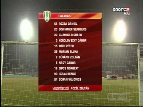 Bp honvéd-Haladás 2011.11.25 Kezdőrúgás