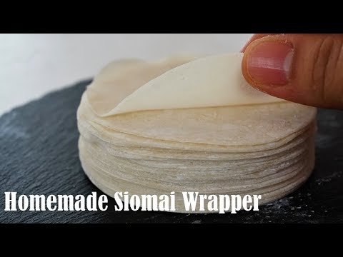 Homemade Siomai Wrapper from Scratch
