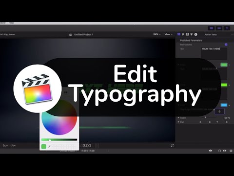 FCPX Tutorial Video: How to edit Typography with Final Cut Pro X