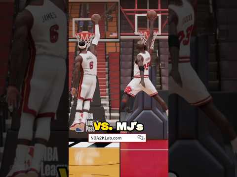 NBA 2K23 Best Dunk Packages : Jordan FT Dunk vs Lebron in 2K23 #nba2k23 #2k23 #2k