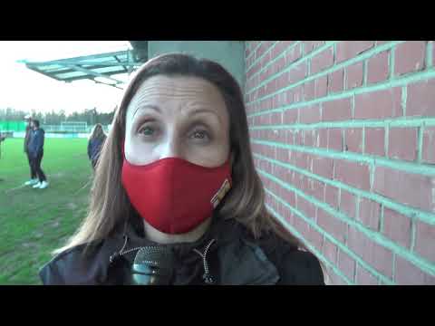 Sarah M'Barek après RC Lens - Stade de Reims le 09.01.2022