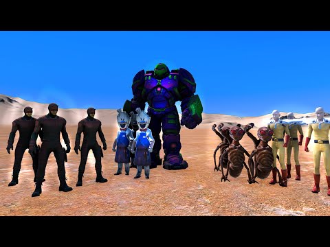 Hulk Buster vs Kel Adam Saitama Daredevil ve Dondurmacı Rod Ordusu Uebs