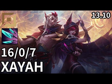 Xayah ADC vs Cassiopeia - KR Grandmaster | Patch 13.10