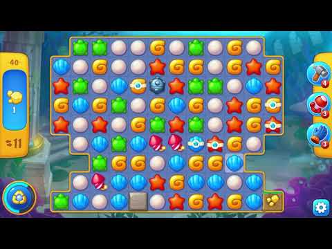 フィッシュダム 40【ハード】攻略 Fishdom 40 Hard